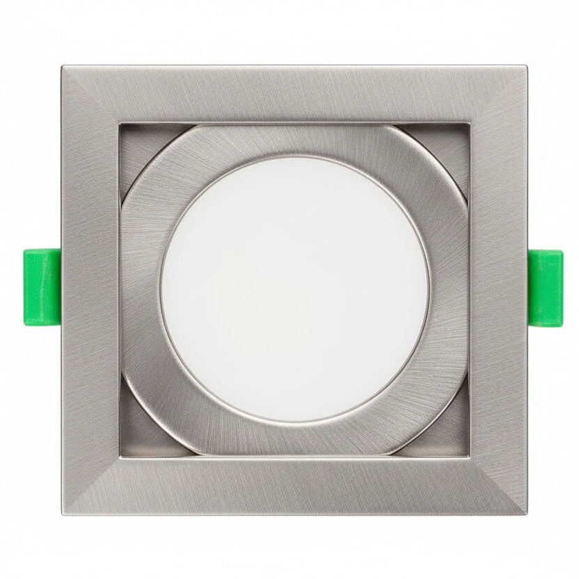 ALUSSO LIGHTING LED Downlights Ceiling Dimmable 7W Spot Lights Satin Nickel, 6 Pack